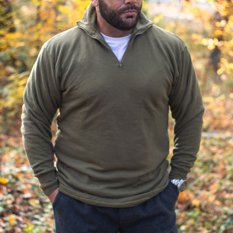 British Army 1/4 Zip Thermal Shirt | OD, , large image number 2